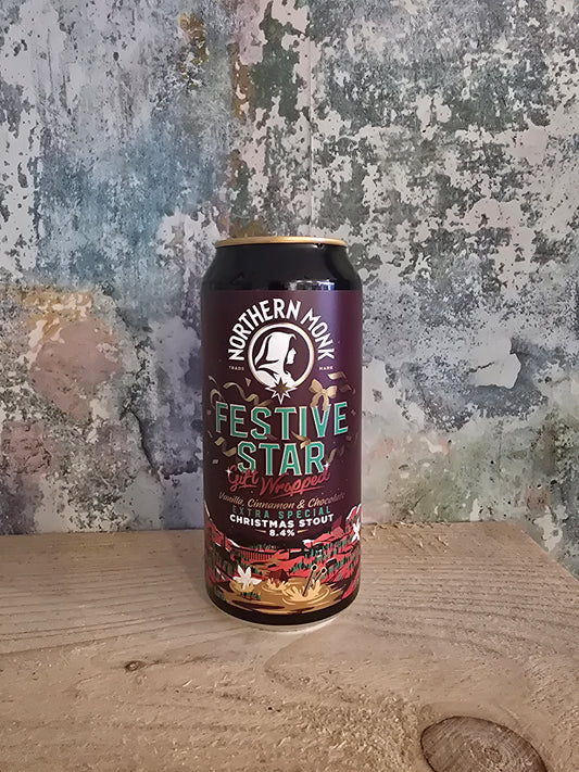 Festive Star Gift Wrapped | Extra Special Christmas Stout | 8.4%